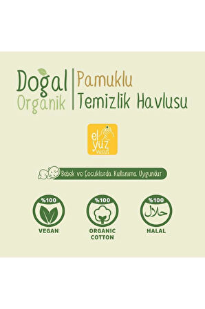 Sleepy Doğal Organik Pamuklu Temizlik Havlusu 24x50 1200 Yaprak