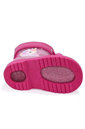 İGOR W10339 BIMBI UNICORNIO GLITTER 093-FUCSIA ÇOCUK YAĞMUR ÇİZMESİ