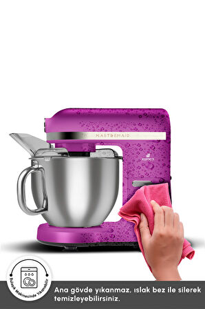Karaca Mastermaid Chef Pro Çift Kollu Hamur Yoğurma Makinesi Fushia Love 1750W 5L