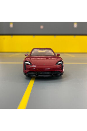 Porsche Taycan Turbo S 1/36 Ölçek Diecast Metal Model Araba Oyunca Araba