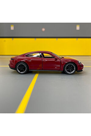 Porsche Taycan Turbo S 1/36 Ölçek Diecast Metal Model Araba Oyunca Araba