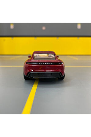 Porsche Taycan Turbo S 1/36 Ölçek Diecast Metal Model Araba Oyunca Araba