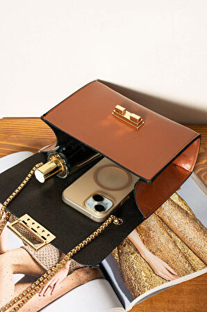 KADIN ÇAPRAZ ZİNCİR ASKILI OMUZ ÇANTASI