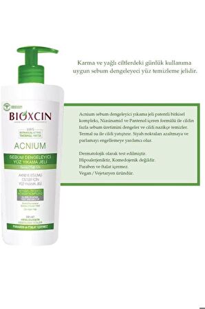 Acnium Sebum Dengeleyici Yüz Yıkama Jeli 2 x 500 ML