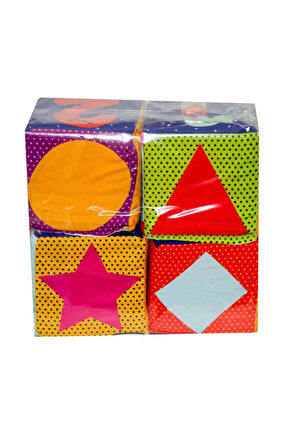 Çocuk Mol-121 Pvc 4lü Eğitici Küp -