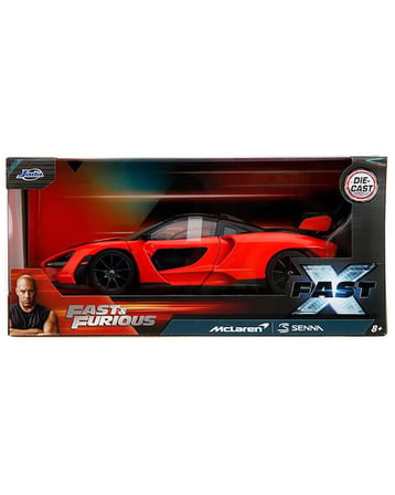 Jada Toys Fast & Furious Hızlı ve Öfkeli McLaren Senna Kırmızı 1:24 Ölçekli Metal Model Araba 9335485314R00