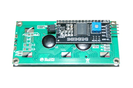 Iıc I2c Seri 1602a 2x16 Mavi Karakter Lcd Modül Display Ekran 5v Beyaz Arka Işık