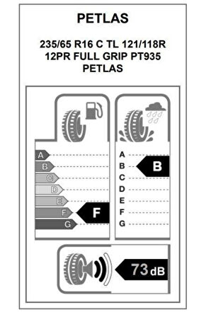 235/65R16 C Tl 121/119R 12PR Full Grıp PT935 Ticari Kış Lastiği(Üretim Tarihi: 2025)