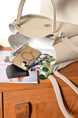 Kadın Kol Ve Omuz Çantası Evrak Okul Geniş Çanta