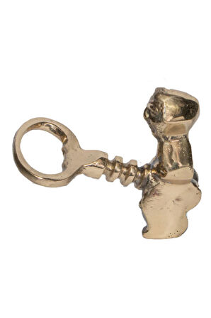 Bereket Tanrısı Pirinç Döküm Kapak Açacağı 6Cm