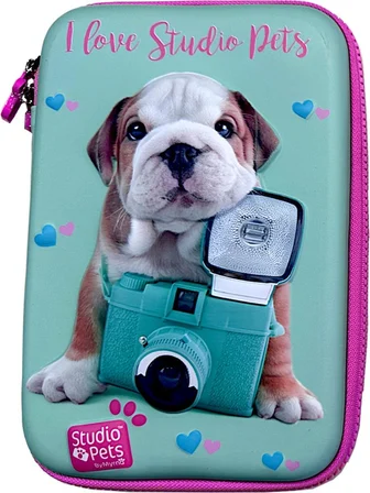 Dolphin Cem Studio Pets PT-7785 Eva Kalem Çantası 3 Boyutlu Kabartmalı