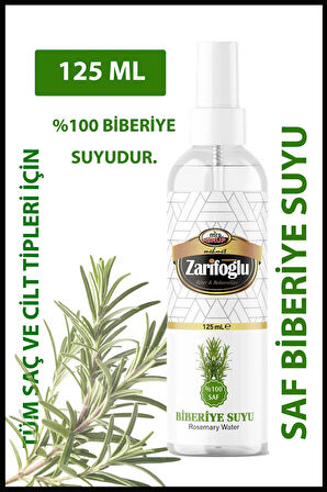 Biberiye Suyu ( Rosemary Floral Water ) 125 ml Saç Bakım Destek Serum (Alkol paraben boya içermez )