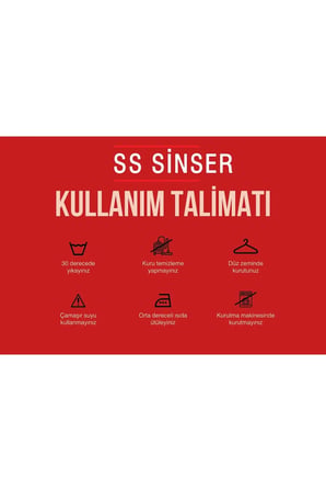Çocuk Unısex "SS SINSER DIK IKI CIZGI UZUN"Baskılı Kapşolu Eşofman Takımı