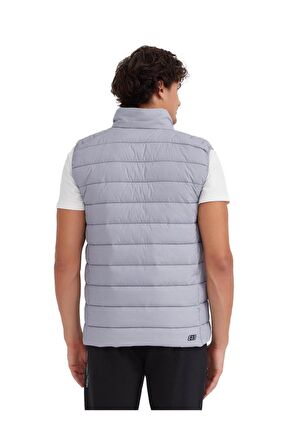 Skechers Erkek Yelek M Outerwear Padded Vest Gri Erkek Yelek S231241-035