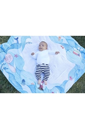 Marine Bebek Küpleri ve Marine Bebek Fotoğraf Battaniyesi