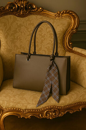 Fular Detaylı Lüks Omuz Çantası