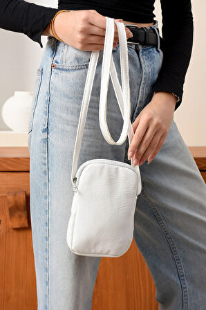 Lüks Günlük Telefonluk Anahtarlık Omuz Çantası Yumuşak Deri