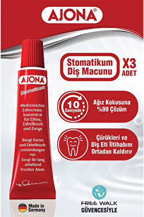 Stomatikum Diş Macunu 25mlx3 Adet