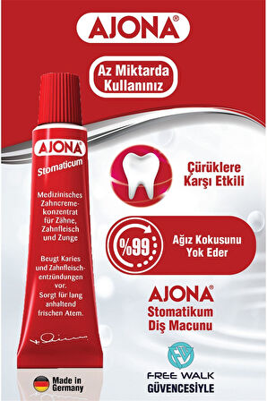 Stomatikum Diş Macunu 25mlx3 Adet