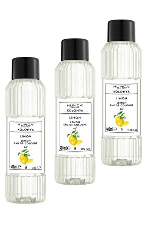 Limon Kolonyası 3LÜ SET- 80 Derece Pet Şişe 400 ml