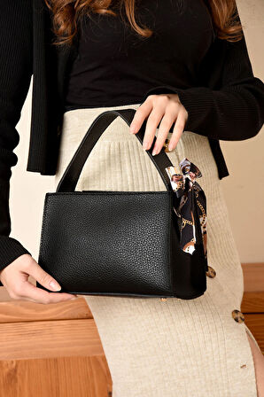 FULARLI ŞIK TREND EL VE OMUZ ÇANTASI