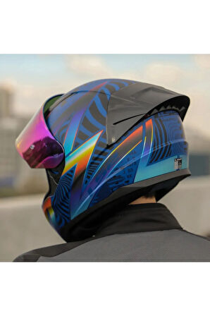 RAPID 2 OPTIK MAT MAVİ-MOR KASK