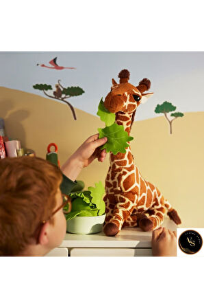 SANDLÖPARE Peluş Zürafa 45 cm – Yumuşak Dolgu Oyuncak | Çocuklar İçin Güvenli Peluş Hayvan