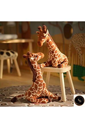 SANDLÖPARE Peluş Zürafa 45 cm – Yumuşak Dolgu Oyuncak | Çocuklar İçin Güvenli Peluş Hayvan