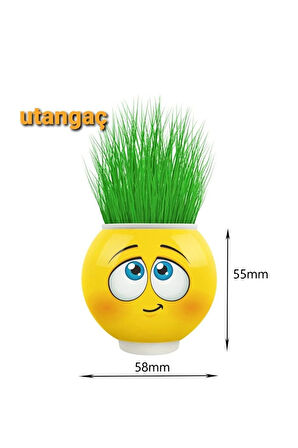 Çimoji 12 Adet Çim Adam Doğum Günü Parti Ofis Dekor Ilginç Hediye Oyuncak Okul Öncesi Kreş Aktivite