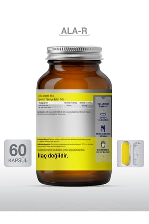 Ala-r 30 Kapsül Sodyum Ile Alfa Lipoik Asit Içeren Bitkisel Antioksidan