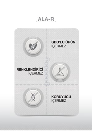 Ala-r 30 Kapsül Sodyum Ile Alfa Lipoik Asit Içeren Bitkisel Antioksidan