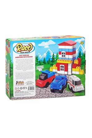 Ant011 Ant Blok Çılgın Araçlar Eğitici Eğlenceli Zeka Geliştirici Blok Seti 4 In 1 - 10