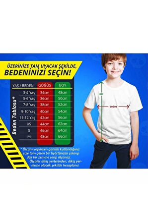 Unisex Beyaz Pijamaskeliler Çocuk Tişört
