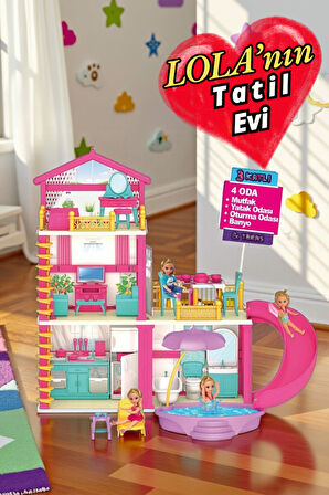 Lola'nın Tatil Ev Seti Lola'nın Tatil Evi Eğitici Oyuncaklar Evcilik Oyuncaklar Kız Çocuk Oyuncaklar