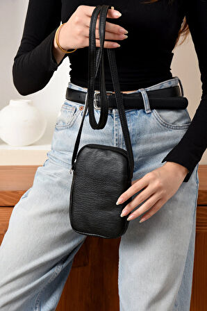 Lüks Günlük Telefonluk Anahtarlık Omuz Çantası Yumuşak Deri