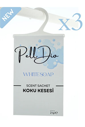 3'lü Beyaz Sabundolap Ayakkabılık Ve Çekmece Parfümlü Kese Kokusu Oda Koku Kesesi