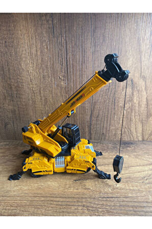 Vinç Ekskavatör Kepçe Oyuncak İş Makinası Sürtmeli Araçlar Erkek Oyuncak OYUNCAK VİNÇ YANLARI AÇILIR