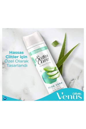 Gillette Satin Care Tıraş Jeli Hassas 200ml X3 Adet
