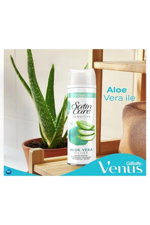 Gillette Satin Care Tıraş Jeli Hassas 200ml X3 Adet