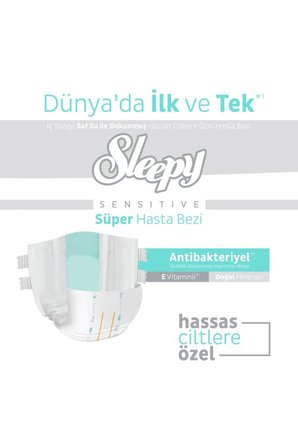 Sleepy Sensitive Süper Yetişkin Hasta Bezi Medium 30x2 60 Adet