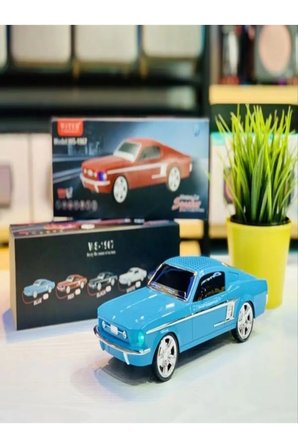Mustang Gt 1967 Model 10w Bluetooth Hoparlör Fm Radyo Usb Tf Aux Destekli Speaker