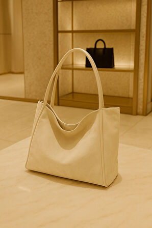 Lüks Suede Omuz ve Günlük Tote Çanta