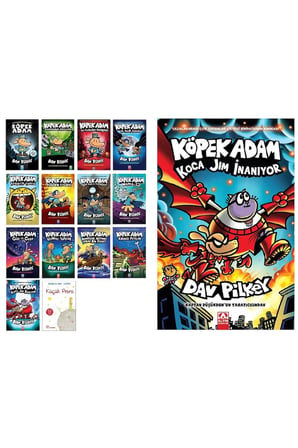 Köpek Adam 14 Kitaplı Full Set / (Küçük Prens Hediye ) Dav Pilkey