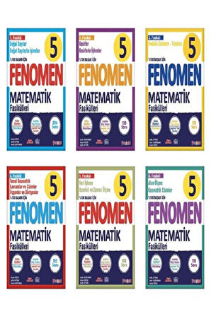 FENOMEN 5 MATEMATİK FASİKÜL SETİ (1-2-3-4-5-6. SAYILAR)