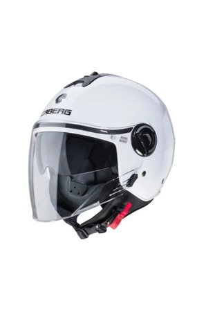 Motosiklet Kaskı Riviera V4 White Güneş Vizörlü Yarım Açık Kask