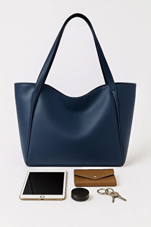 Büyük Kapasiteli Kadın omuz çantası yumuşak deri salaş çanta