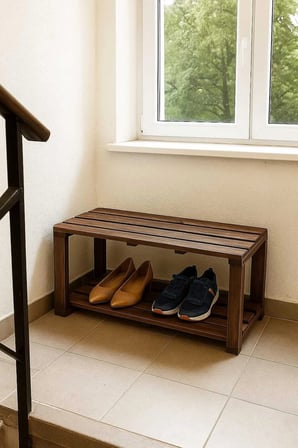 DizyWood Masif Ahşap Bank Bench – Dekoratif Oturma Bankı