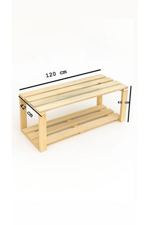 DizyWood Masif Ahşap Bank Bench – Dekoratif Oturma Bankı