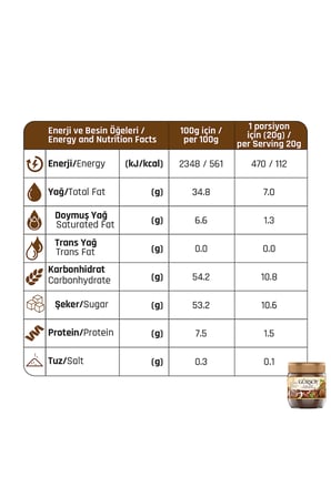 Kakaolu Fındık Kreması 400 g (6'lı Paket)