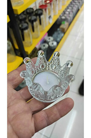 Cam 6 lı Taç Sosluk şekerlik çerezlik lokumluk reçellik